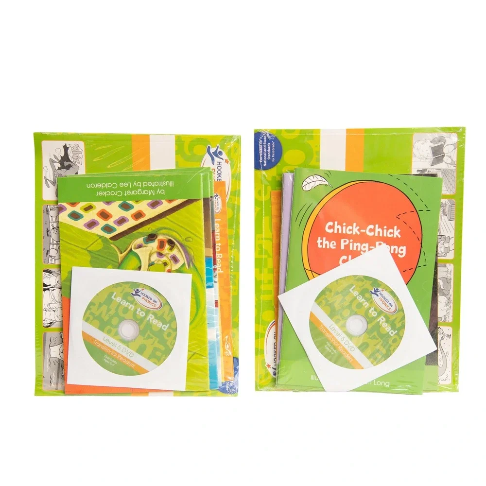Hooked on Phonics Learn to Read Box Set Levels 1-8 Pre-K to 2nd Grade Literacy
